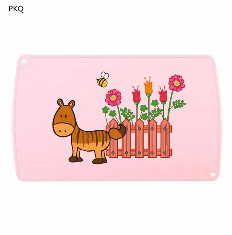 pink donkey 50*30 см водонепроницаемый коврик для стола креативный мультфильм детская кухонная салфетка-подставка чаша кофейник коврик Посуда Подставки - Цвет: pink donkey