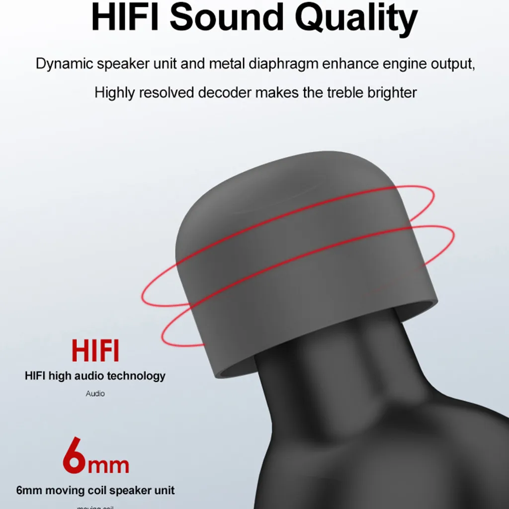 Ouhaobin Bluetooth 5,0 беспроводная гарнитура Hi-Fi стерео звук качество наушники с микрофоном для iOS и Android 1115#2
