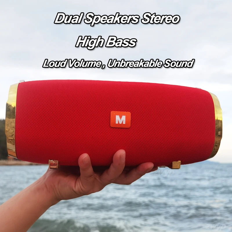Новинка 2020 мощная портативная bluetooth Колонка 50 Вт колонка сабвуфер M258 музыкальный