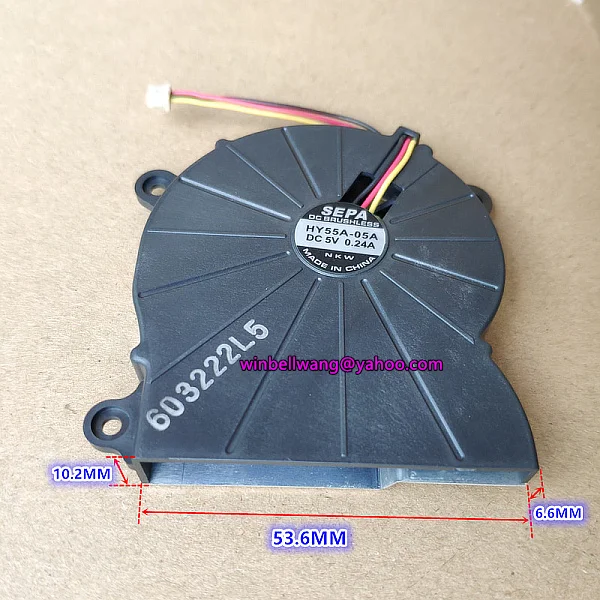 Абсолютно и HY55A-05A 5V 0.24A 3 провода Вентилятор охлаждения