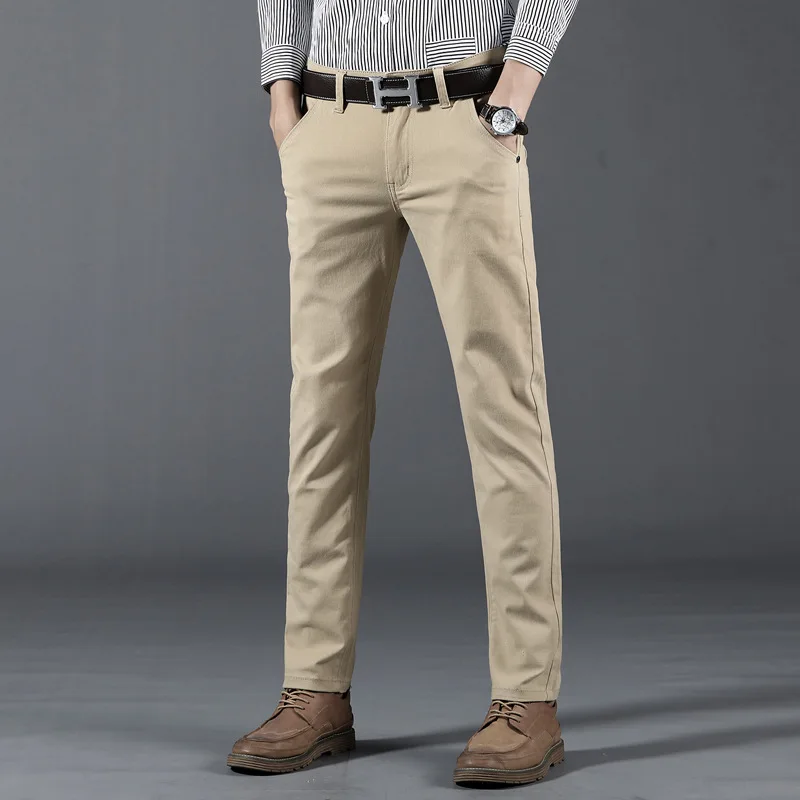 Classic Men's Khaki Casual Pants 