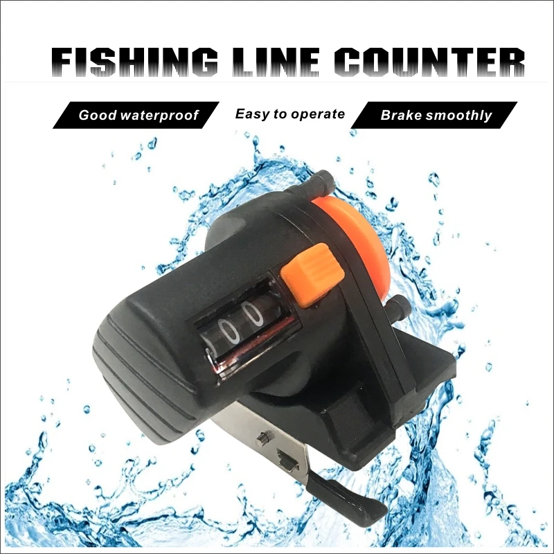 Fish Finder Wire Gauge 0 999M Portable Meter Length Counter Tool Tackle
