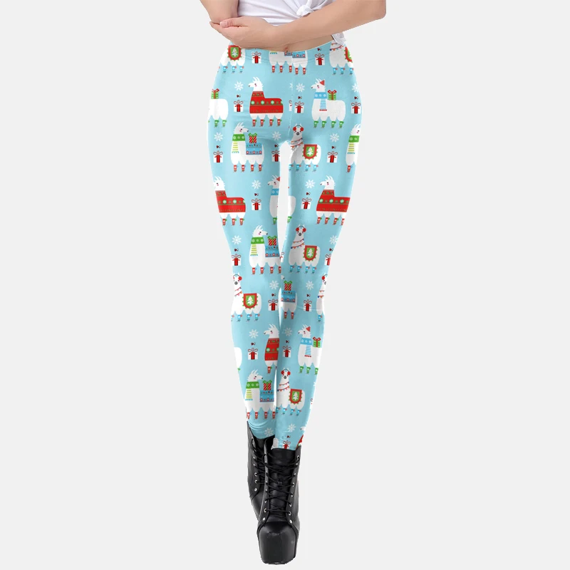 3D Digital Printing Christmas Leggings Women Fashion Funny Sexy Printed Elastic Skinny Leggings Xmas Gift pants winter