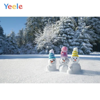 

Christmas Snowman Forest Home Decoration Baby Birthday Backdrop Photography Custom Photographic Background For Photo Studio