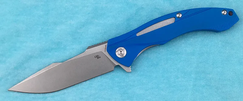 Синий CH3519-G10 складной нож Флиппер D2 лезвие шарикоподшипник G10+ стальная ручка Кемпинг Фрукты карманный нож, инструмент для повседневного использования - Цвет: Синий