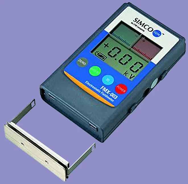 

Free shipping Simco ION Fmx-003 Infrared Static Electricity Field Inspection Tester Electrostatic Analyzer
