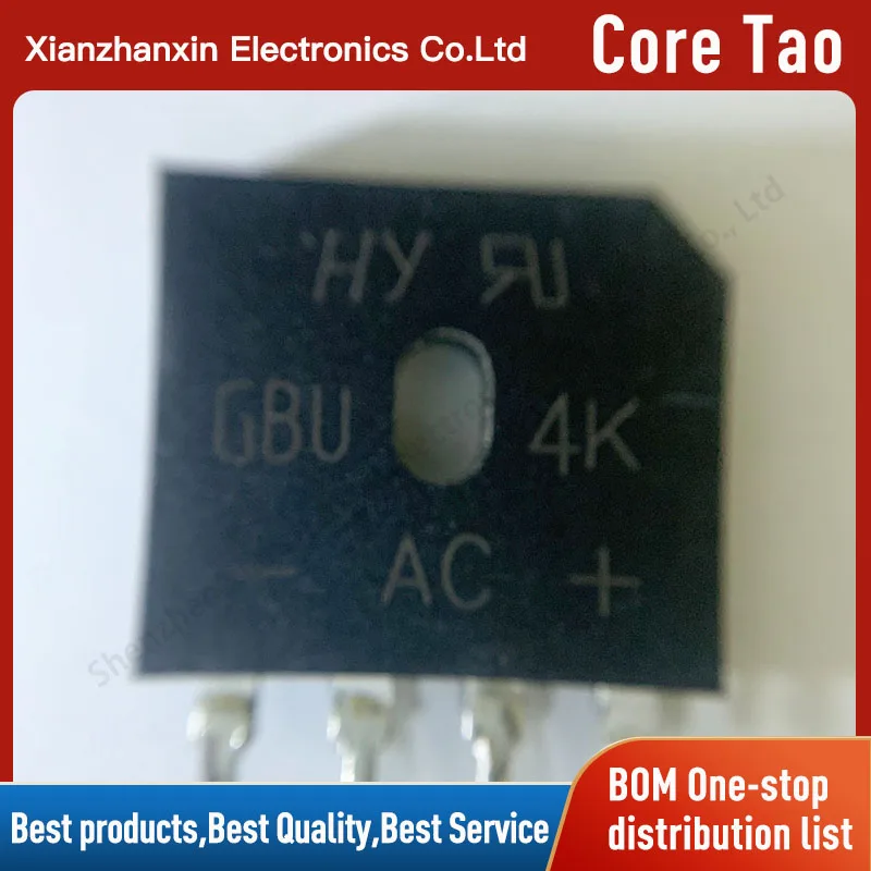 2 ~ 10 Pz/Lotto Gbu4K Dip4 4A 800V Pila A Ponte In Ponte Raddrizzatore A Ponte Piatto