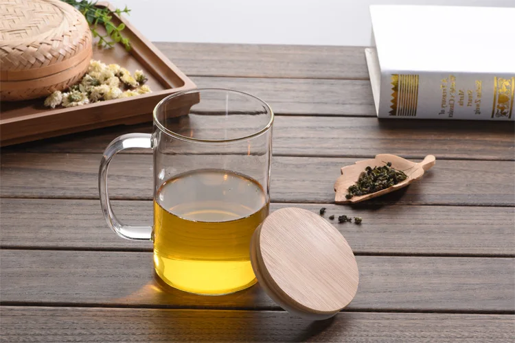 Pyrex Однослойная прямая чашка для завтрака кофейная кружка домашняя чайная чашка с крышкой пара Студенческая бизнес-Подарочная бутылка для воды