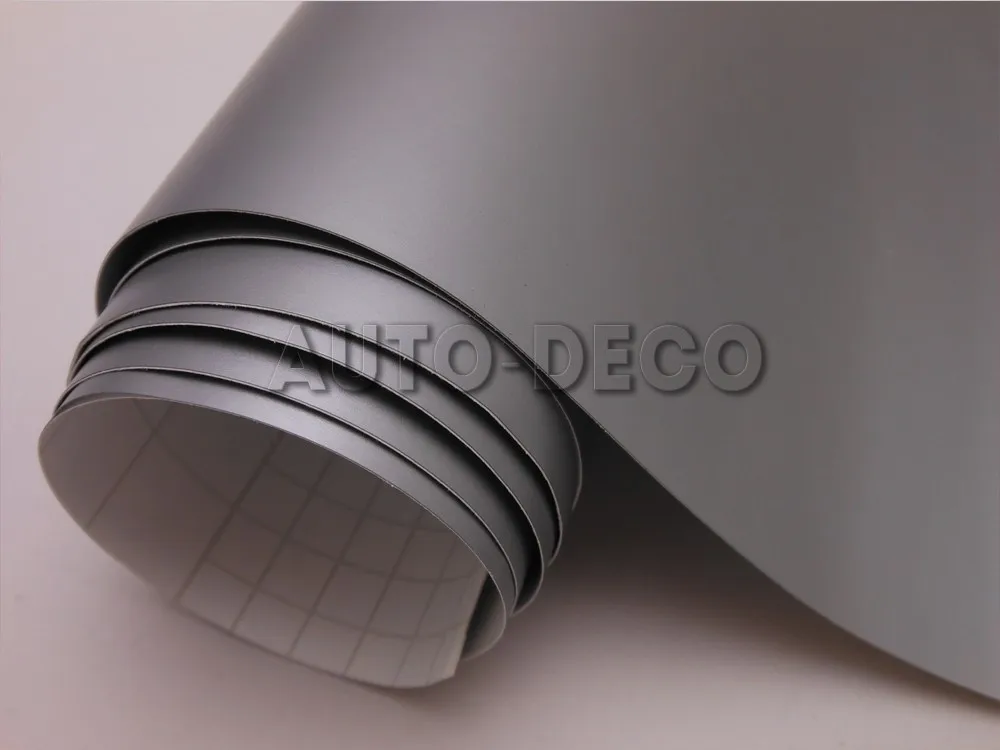 Adhesive Matte Vinyl Car Wrap Roll Silver Matt Film With Air Channel Full Body Car Sticker 5