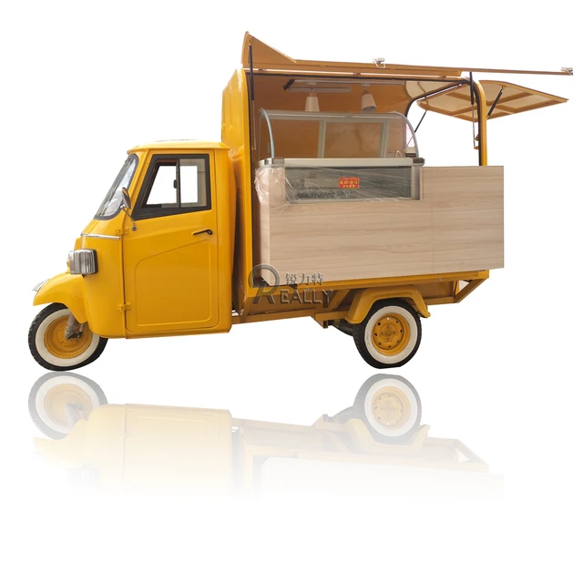 Let ego frelsen Piaggio Ape 50 Popular Outdoor Food Truck Food Cart Bike Drins Cart Ice  Cream Bikes Customizable - Ice Cream Makers - AliExpress