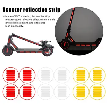 

Electric Motorcycle Reflective Sticker Strip Reflective Light Sticker For Xiaomi M365 Stickers Safety Accessories