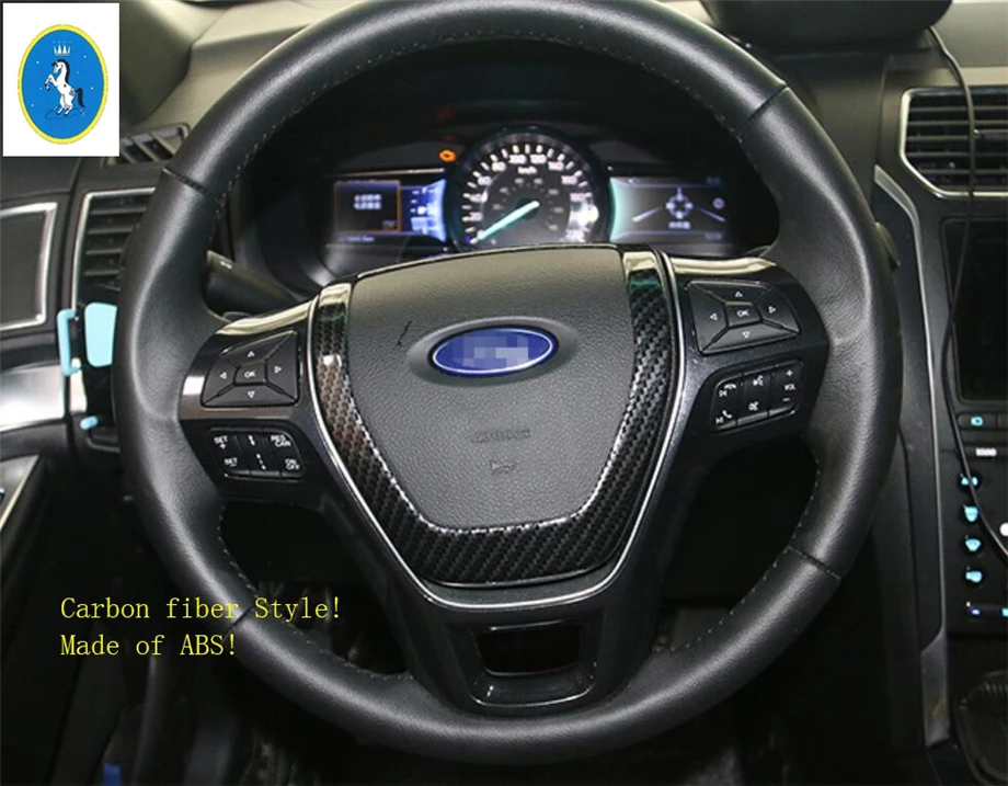 Yimaautotrims авто аксессуар Средний Руль украшения рамка Крышка отделка 1 шт. ABS Подходит для Ford Explorer