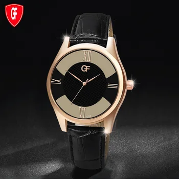 

Men Quartz Movement Wrist Watch Round Dial with Adjustable PU Leather Band LL@17