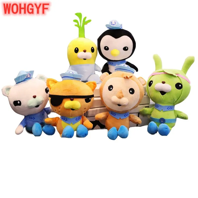 Оригинальные Octonauts 20 см Плюшевые барнаклс квазии песо Твик шеллингтон животные мягкие вечерние на Рождество День рождения Детские игрушки для девочек