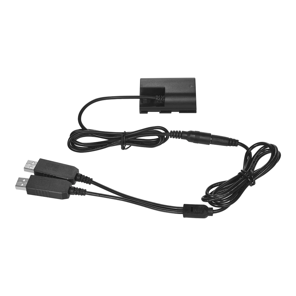 Andoer двойной USB адаптер питания DR-E6 DC муфта полностью декодированная Замена LP-E6 батарея для Canon EOS 5D Mark II 5D Mark III и т. д