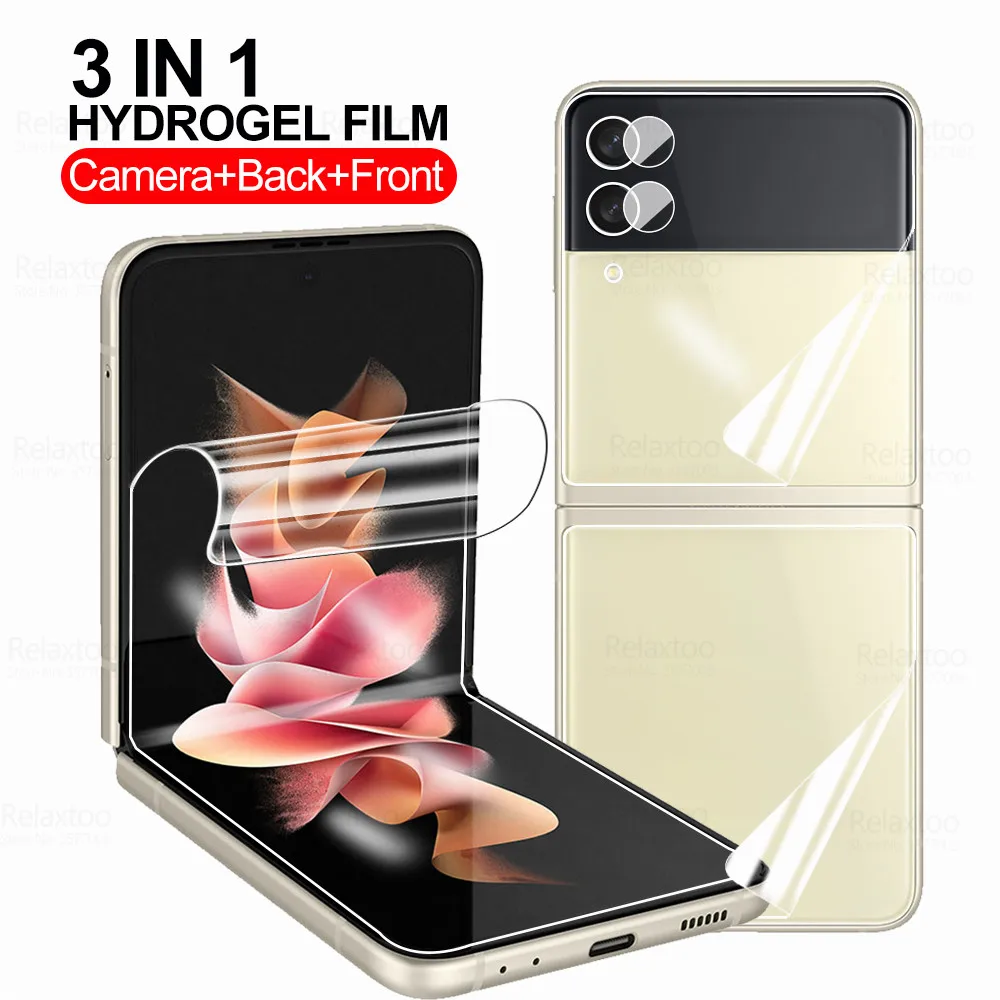 Гидрогелевая пленка 3to1 для Samsung Galaxy Z Flip3 защитная задней панели камеры Flip 3 ZFlip3 ZFlip