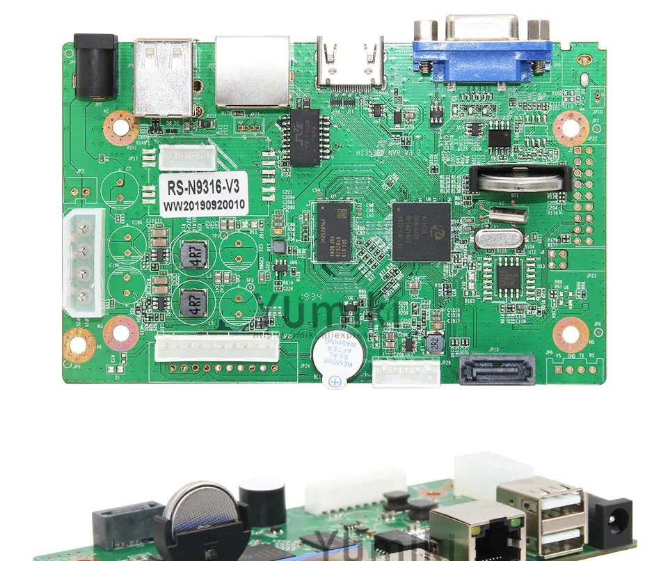 16CH* 5.0MP H.265/H.264 NVR сеть Vidoe рекордер DVR плата для ip-камеры с SATA линии ONVIF VMS P6Spro