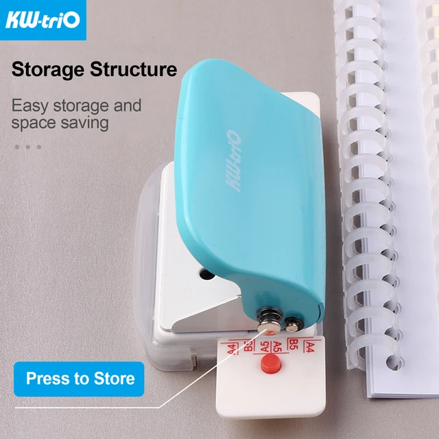 Portable 12 Hole Punch 6 Sheet Capacity Mushroom Hole Puncher With  Positioning Ruler Chip Tray For Loose-leaf Notebooks - Hole Punch -  AliExpress