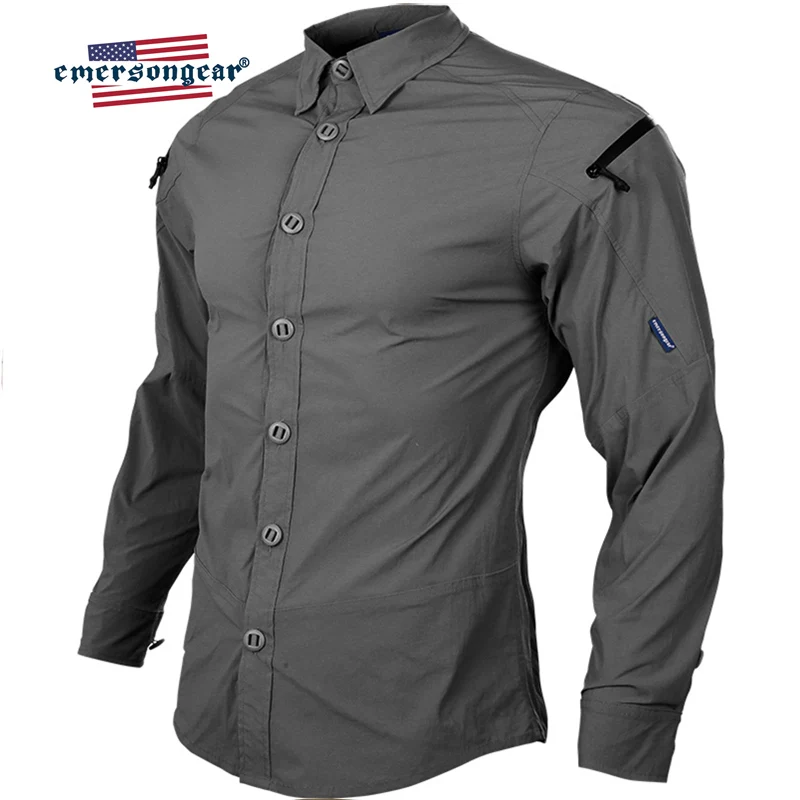 Emersongear Мужская тактическая рубашка с синей этикеткой стрельба стреляющая