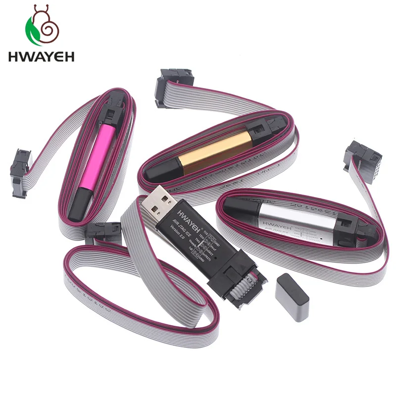 AVR JTAG ICE USB скачать программист Эмулятор (алюминиевый корпус + защита от перегрузки