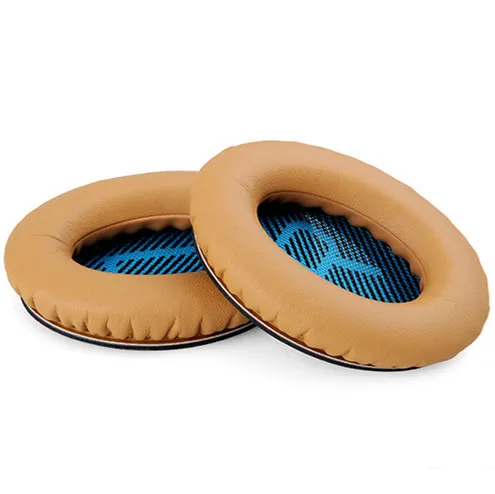 1Pair soft faux leather Earpad Quiet Comfort Soft Replacement for QC2 QC15 QC25 QC35 AE 2 2i 2w Headband Ear Pad Cushion Set