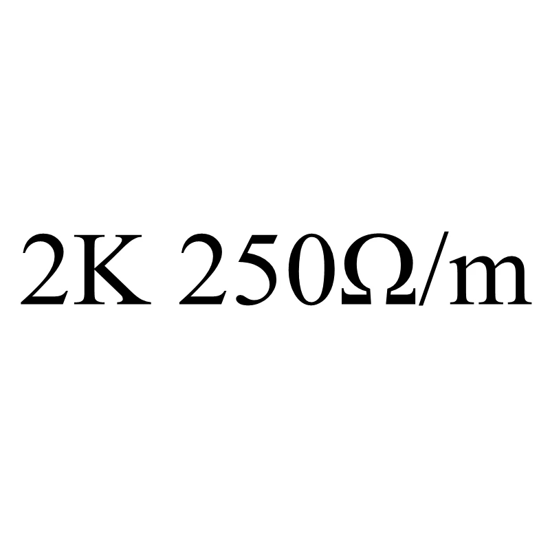 5m 12V~ 220V 9~ 510ohm силиконовая резина и PTFE оболочка из углеродного волокна провод нагревательного кабеля для напольных подпольных инфракрасных теплых комнатных крыш - Цвет: 2K 250ohm