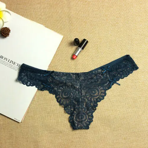 Синий Sissy Lace нижнее белье трусы женские сексуальные трусики нижнее белье с цветочным кружевом трусы боксеры шорты с низкой талией трусы - Цвет: Синий