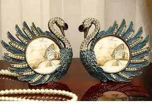 

4 INCH DIAMOND-SET SWAN SHAPE PHOTO FRAME EUROPEAN FAMILY PORTRAIT METAL FRAMED NIGHTSTAND PICTURE FRAMES RUSTIC HOME DECOR