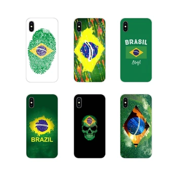 

For Apple iPhone X XR XS 11Pro MAX 4S 5S 5C SE 6S 7 8 Plus ipod touch 5 6 Accessories Phone Shell Covers Brazil Brazilian flag