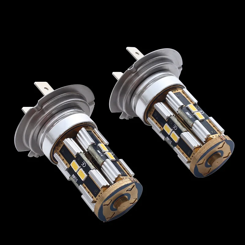 

2PS H7-8SMD3623 H7 LED Fog Light DC12-16.5V 6W 600LM Turn Signal Super Bright Headlight Brake Light High Quality Signal Bulb