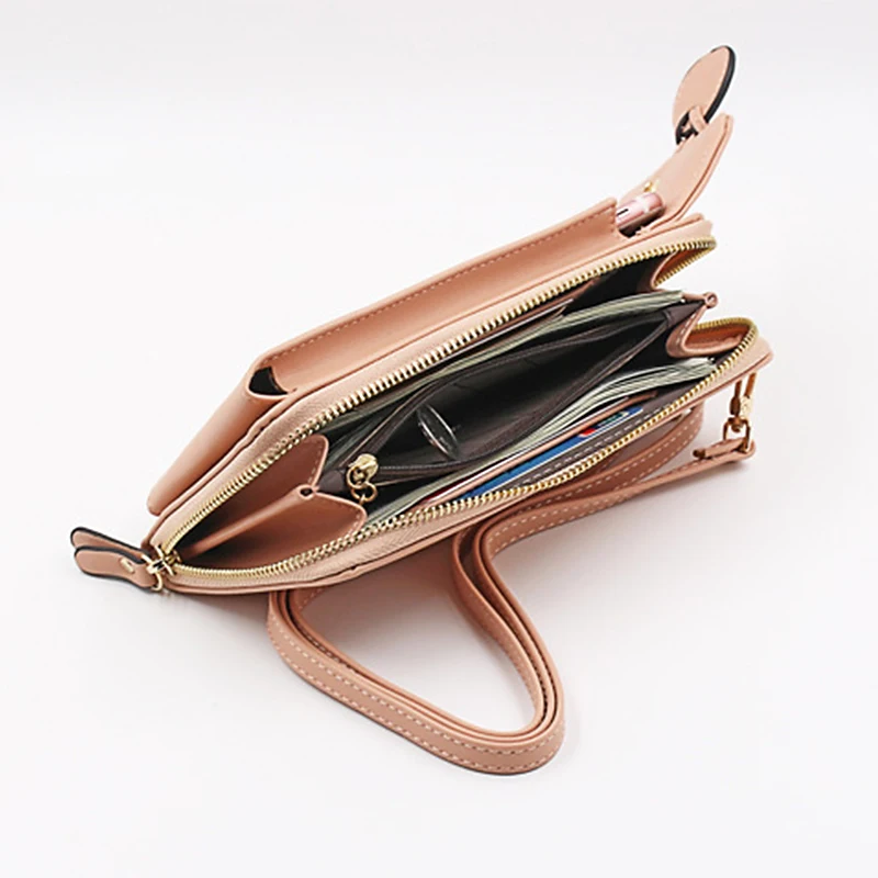 Модный женский клатч, кошелек, сумка через плечо, большая вместительность, на застежке, сумка для телефона, новинка, дизайнерская сумка через плечо для женщин, сумочка