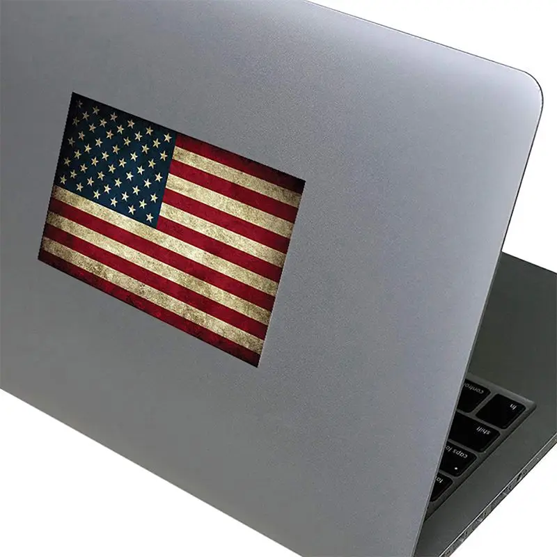 

Vintage American Flag Decal Sticker USA Old Glory Car Window Bumper Sticker