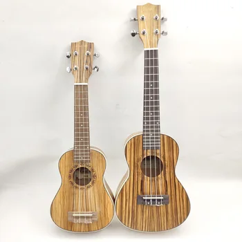 

21 "24" 26 "zebra wood uklele high quality uklele as show