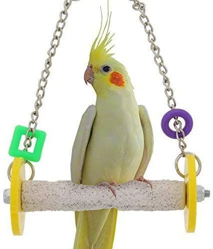 Lurowo Bird Parrot Toys Columpios Columpios Para Pájaros 