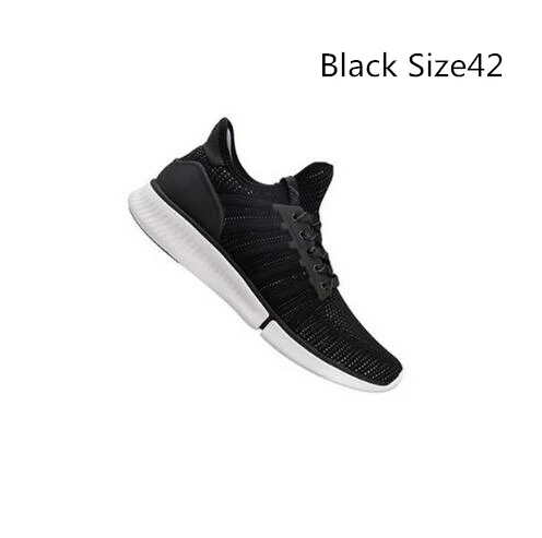 Новые оригинальные смарт-кроссовки Xiaomi Mijia, мужские профессиональные спортивные кроссовки, поддержка Xiaomi Smart Chip(не включая - Цвет: Black Size42