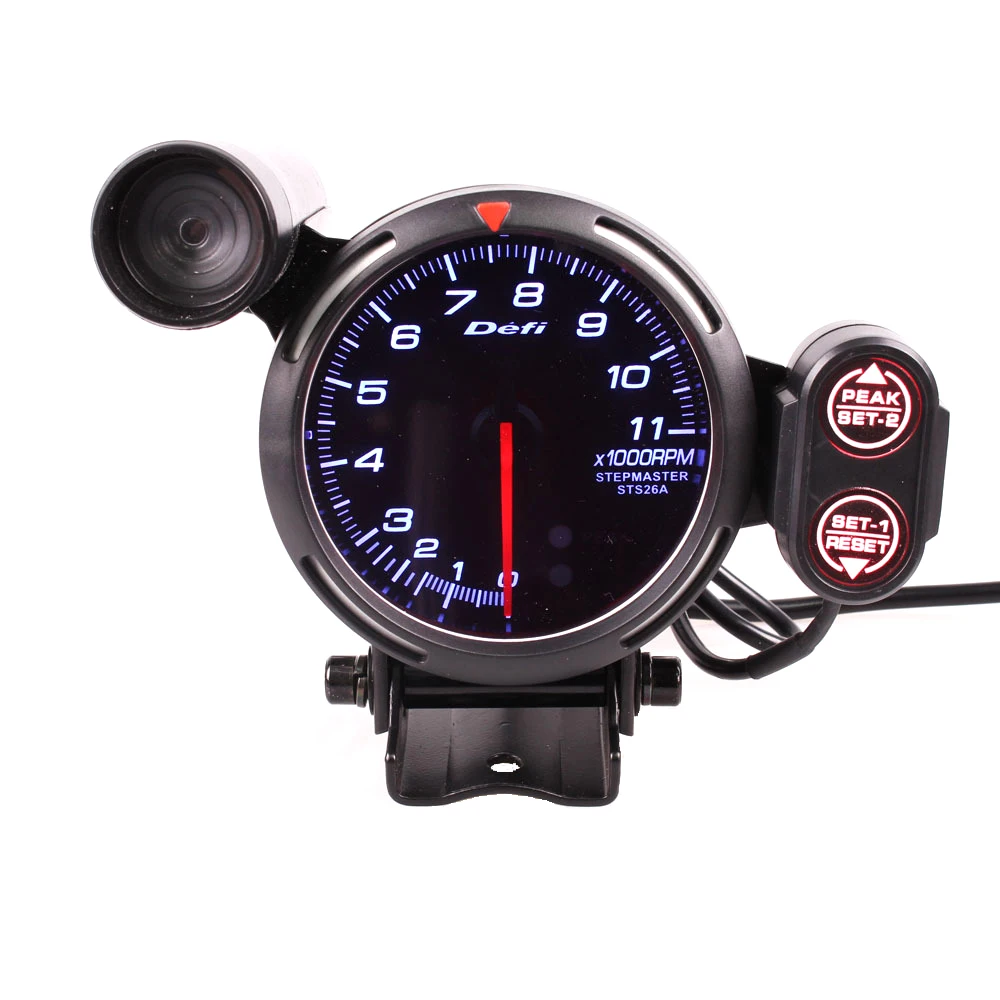  3.75inch 80mm Car Digital Tachometer RPM Gauge Universal Car Stepper Motor Tachometro Car Meter LED - 4000286499013