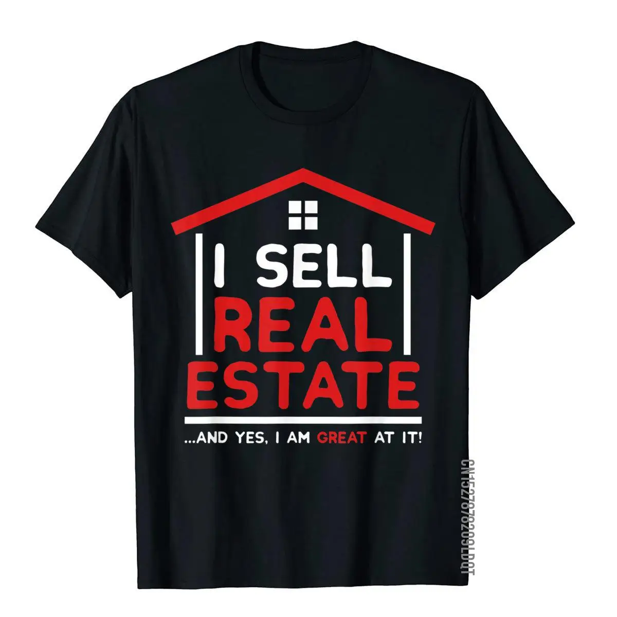 I Sell Real Estate Funny Realtor Quote Agent Broker Investor T-Shirt__B13893black