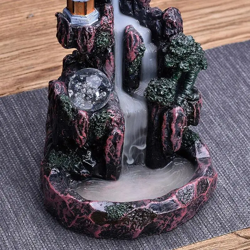 1piece New Product Backflow Creative Decoration Resin Incense Burner Crafts Ornamental Perfume Stand Back Incense Burner