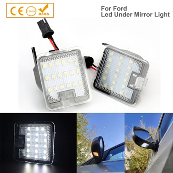 

2Pcs Led Under Side Mirror Light For Ford Focus C-Max Kuga II Escape Mondeo S-Max Car Styling
