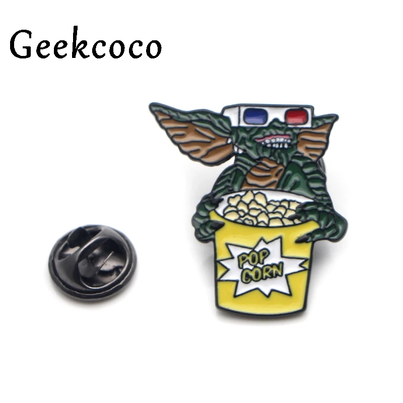 Gremlins Gizmo из цинкового сплава с героями мультфильмов в стиле «панк» забавные булавки броши для рюкзака, одежды для Кепка для мужчин и женщин, значки-украшения медали J0002