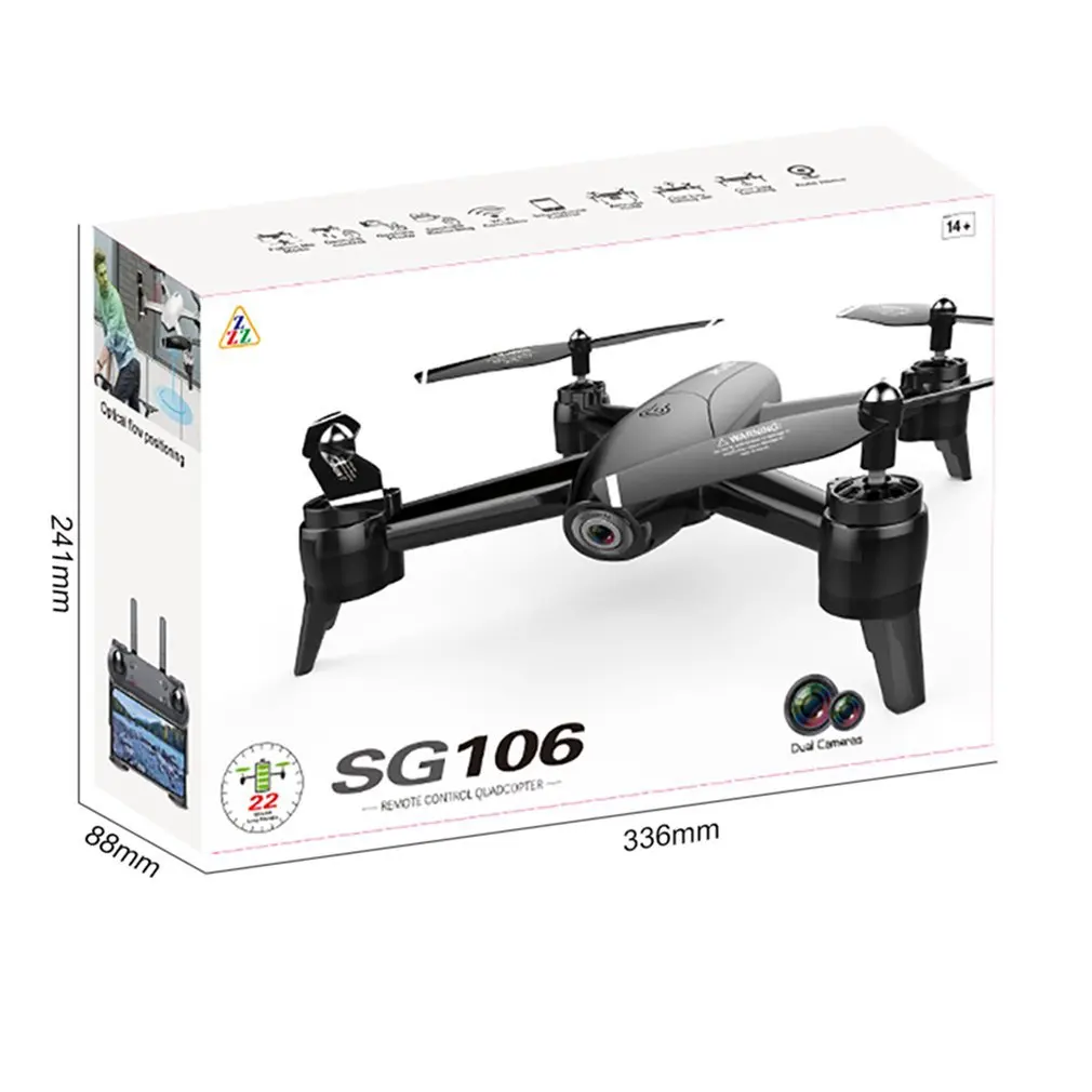 SG106 WiFi FPV RC Дрон 720P камера оптический поток 1080P HD Двойная камера воздушная видео RC Квадрокоптер самолет Квадрокоптер игрушки для детей