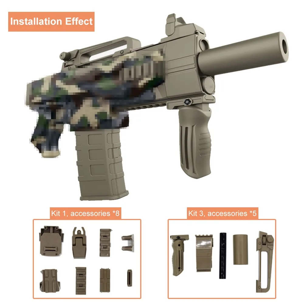 Электрический взрыв мягкий пистолет аксессуары Костюм для Nerf пистолет MP7 MP5 детская Наружная игрушка винтовка Дротика бластер аксессуары для Игрушечного Пистолета