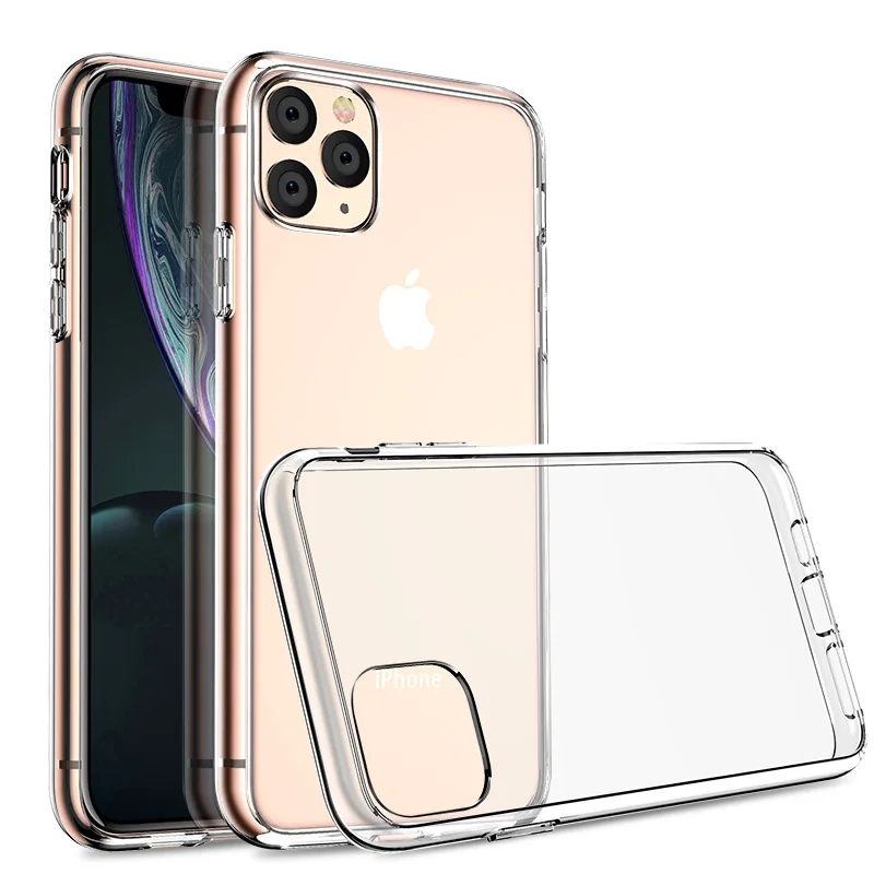 Роскошный прозрачный мягкий ТПУ чехол для iphone 11 Pro Max Case 6,5 тонкий мягкий прозрачный ТПУ прозрачные силиконовые противоударные чехлы для iphone 11 6,1 11 pro 5,8 чехол для iphone x xs xr xsmax