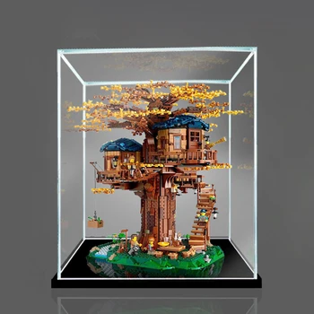 

MODIKER 21318 Tree Building Block Acrylic Dustproof Display Box Show Box for Treehouse 21318- Black Bottom Type Gift 2020