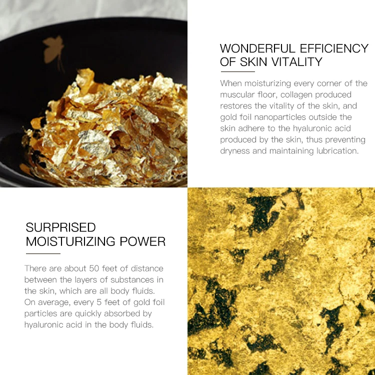ODM OEM Moisturizing Essence Skin anti-aging 24k gold skin lightening serum