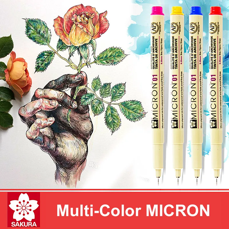 LifeMaster Sakura ручка Pigma Micron Fineliner кисть маркеры спиртовые чернила принадлежности для