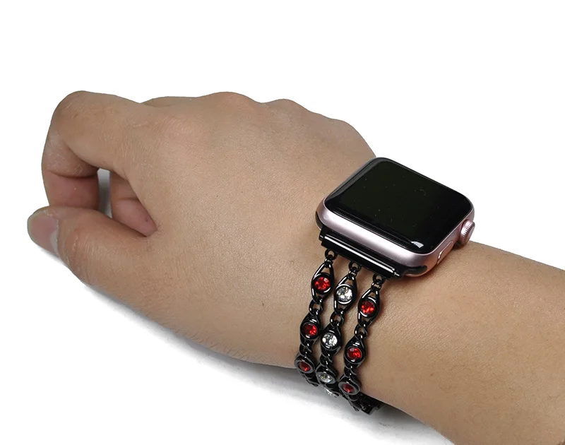 Apple watch 3 band 38 мм iphone watch band с бриллиантом для часов серии 4 3 1 браслет для iwatch женский браслет