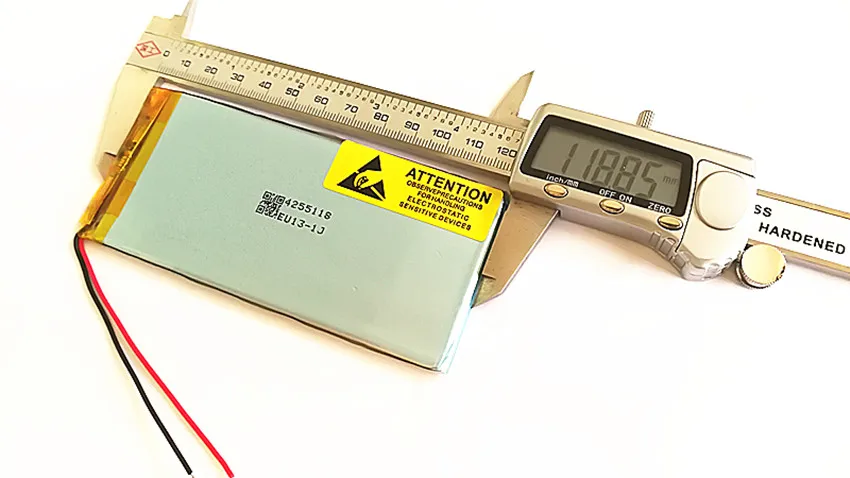 3,7 V, 3000 mAH, 4255118 PLIB(полимерный литий-ионный аккумулятор) литий-ионный аккумулятор для планшетных ПК, gps, mp3, mp4, сотового телефона, speake