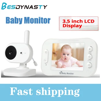 

New 3.5 Inch Portable LCD Color Wireless Video and Audio Baby Monitor Night Vision Camera Two Way Radio Temperature Detection