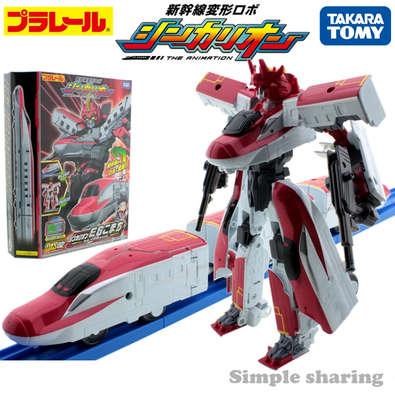Takara Tomy Pla Rail Plarail Shinkansen робот-трансформер Shinkarion DXS02 E6 Komachi железнодорожный поезд